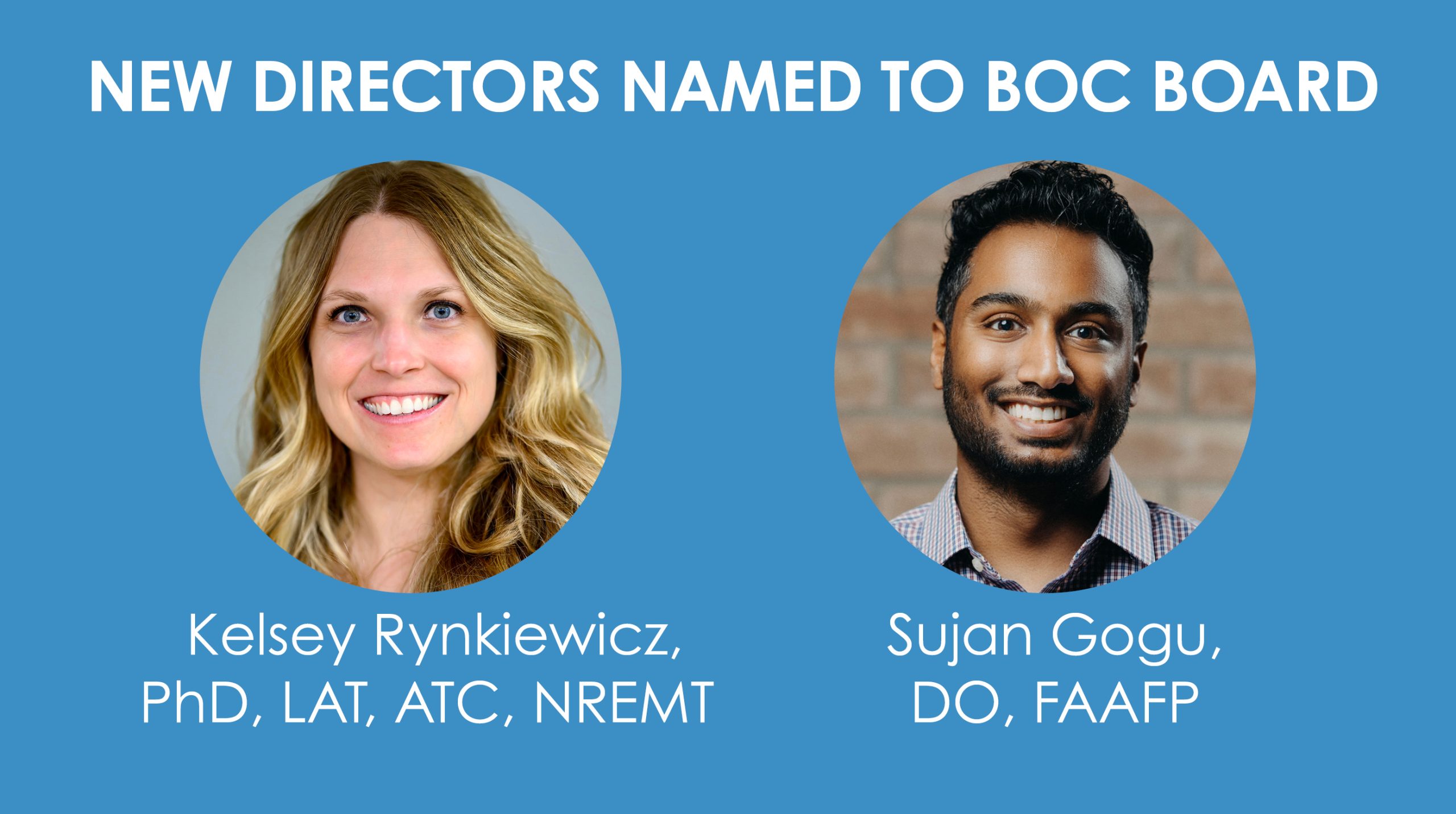 New Directors Named to BOC Board - Board of Certification for The ...